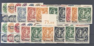 Dt. Reich, */** Posten aus 1900-20 auf 3 Steckkarten