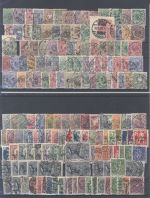 Dt. Reich, gestempelter Posten aus 1875-1920 auf 12 Steckkarten