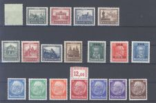 Dt. Reich, */** Posten besserer Sätze aus 1924-32 auf Steckkarte