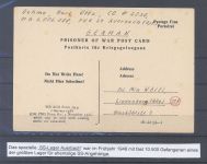 Dt. Feldpost 2. WK, Kriegsgefangenenpost 1946 "SS - Lager Auerbach"