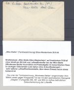 Dt. Feldpost 2. WK, Brief 1944 "Wim-Stelle" - Tarnbezeichnung aus Rees