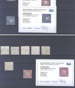 Württemberg, gestempelter Posten Farben aus Michel 25-29, geprüft