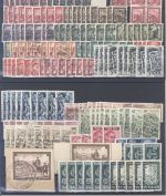 Saarland, gestempelter Posten aus 1949/56 auf 3 Steckkarten
