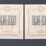Schweiz Block 3, 8, 9, 10, 12 und 13 gestempelt als Posten