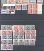 Dt. Bes. 2. WK, **/* Posten mit guten Werten auf 7 Steckkarten