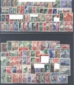 Dt. Reich, gestempelter Posten aus 1933-39 auf 4 Steckkarten