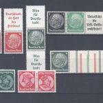 Dt. Reich, */** Posten Zusammendrucke aus 1933-39 auf 3 Steckkarten