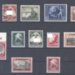 Dt. Reich, Posten geprüfter Besonderheiten aus 1933-39 auf Steckkarte
