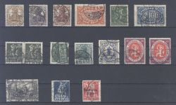 Dt. Reich, gestempelter Posten aus 1905-20 auf Steckkarte, geprüft