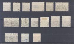 Dt. Reich, gestempelter Posten aus 1905-20 auf Steckkarte, geprüft