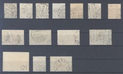 Danzig Mi.Nr. 1-15, Freimarken 1920 fast komplett gestempelt, gp. Infla