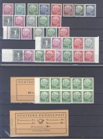 Bund, ** Posten Heuss mit auch 5 Markenheftchen