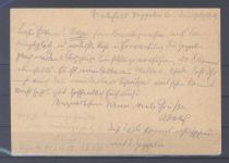 Dt. Reich, Zeppelinkarte mit 1 Mark Flugpost als EF aus Bielefeld