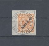 Dt. Kolonien Karolinen Michel Nummer 5 I, 25Pfg. gestempelt, FA BPP