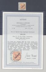 Dt. Kolonien Karolinen Michel Nummer 5 I, 25Pfg. gestempelt, FA BPP