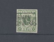 Bremen Michel Nummer 4, 5 Sgr. Freimarke 1859 gestempelt