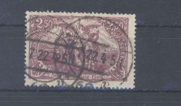Dt. Reich Michel Nummer 115d, 2,50 Mark 1920 gestempelt, geprüft Infla