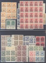 Dt. Reich, ** Posten aus 1922-23 auf 7 Steckkarten