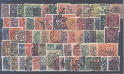 Dt. Reich, gestempelter Posten ab Brustschilden auf 3 Steckkarten