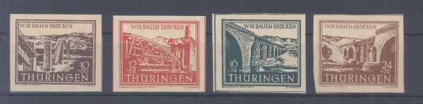 SBZ Michel Nummer 112-15yy, Freimarken 1946 **, geprüft BPP