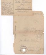 Dt. Feldpost 2. WK, Brief und Karte 1944 aus Lothringen
