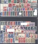 Dt. Reich, ** Posten aus 1939-45 auf 5 Steckkarten