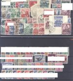 Dt. Reich, gestempelter Posten aus 1933-41 auf 5 Steckkarten