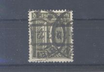 Dt. Reich Michel Nummer 178, 10 Pfg. 1921 gestempelt, geprüft Infla