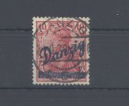 Danzig Michel Nummer 2a, 10 Pfg. Freimarke 1920 gestempelt, gp. BPP