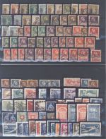 Schweiz, umfangreicher Posten aus 1900-32 auf 4 Steckkarten