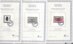 Bund, 6 Marken mit Andreaskreuz Entwertung aus Abo als Posten