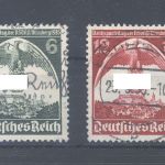 Dt. Reich Michel Nummer 586-87 Y, Freimarken 1935 gestempelt gp BPP