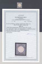 Dt. Reich Michel Nr. 10, 7 Kreuzer kl. Brustschild ungebraucht *, FA BPP