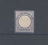 Dt. Reich Michel Nr. 10, 7 Kreuzer kl. Brustschild ungebraucht *, FA BPP