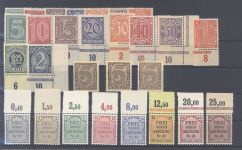 Dt. Reich Dienst Michel Nummer 1-5 und 16-33 aus 1903-20 **