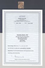 Dt. Reich Dienst Michel Nummer 65, 10 Pfg 1921-22 gestempelt, FA BPP