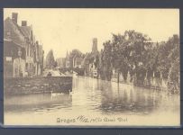 Dt. Bes. 1. WK Belgien, gelaufene AK mit Briefstempel Seebataillon