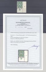 Bizone Michel Nr. 68 II DZ, 84 Pfg. Ziffern Netzaufdruck DZ **, FA BPP