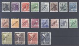 Berlin Michel Nummer 1-20, Schwarzaufdruck 1949 **, geprüft