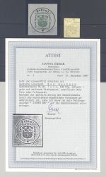Dt. Lokalpost Bad Nauheim Michel Nummer 7 y I z, 108 Pfg. 1945 ** FA BPP
