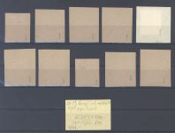 Dt. Lokalpost Glauchau Michel Nummer 20-29 auf Briefstücken, geprüft