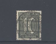 Dt. Reich Michel Nummer 159b, 10 Pfg. 1921 gestempelt, geprüft