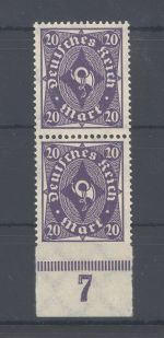 Dt. Reich Michel Nummer 230 P Uu, unten ungezähnt ** , geprüft BPP