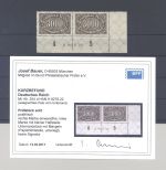 Dt. Reich Michel 254d, 5000 Mark Farbe d als ** HAN Paar, Befund BPP