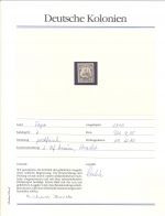 Dt. Kolonien Togo, */** Posten auf Abo Blättchen