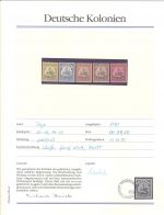 Dt. Kolonien Togo, */** Posten auf Abo Blättchen