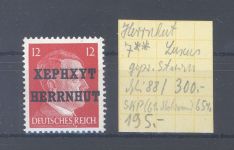 Dt. Lokalpost Herrnhut Michel Nummer 7, 12 Pfg. 1945 **, geprüft