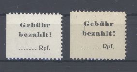 Dt. Lokalpost Mindelheim Michel Nummer 1 w+x **