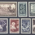 Saarland Michel Nummer 304-13, Jahrgang 1951 **-*, allermeist **