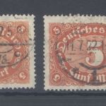 Dt. Reich, gestempelter Posten aus Michel Nummer 174-196, gp. Infla